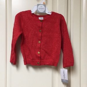 Carter’s red sparkly cardigan